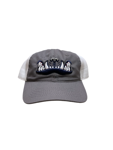 Youth Adjustable Grey/White Teeth Hat