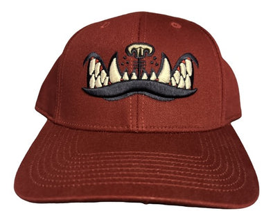 Youth Adjustable Maroon Bite Cap