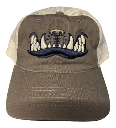 Youth Adjustable Grey/White Teeth Hat