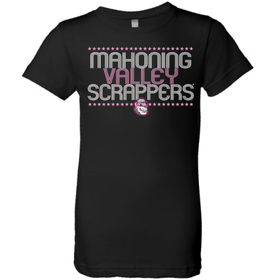 Girl's Black and Pink Princess Scrappers T-Shirt