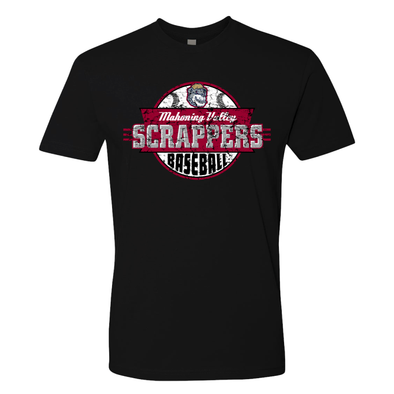 Black Scrappers Baseball T-Shirt