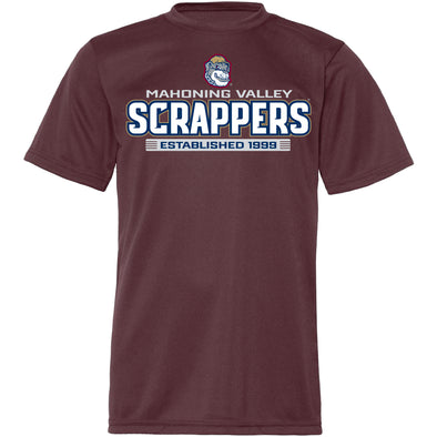 Youth Maroon Scrappers Performance Tee