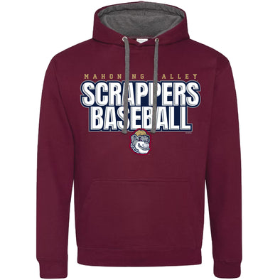 Scrappers Bergundy/Grey Hoodie