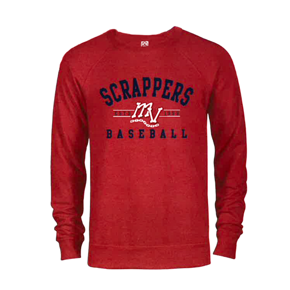 Cardinal Red MV Scrappers Baseball Crewneck