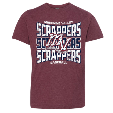 Youth Mahoning Valley Scrappers MV Maroon T-Shirt
